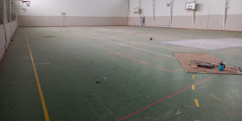 Rénovation salle de sport université de Poitiers - avant intervention